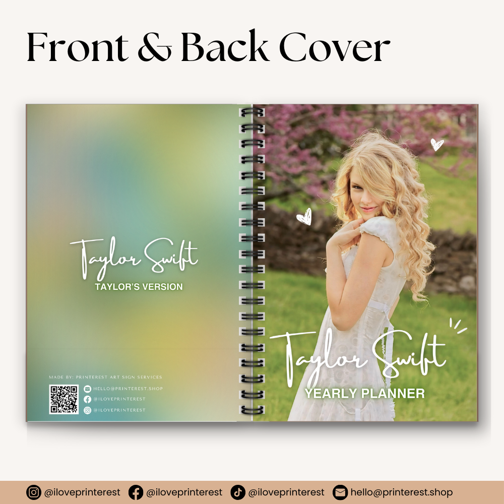 Taylor Swift Inspired Planner - Debut Edition